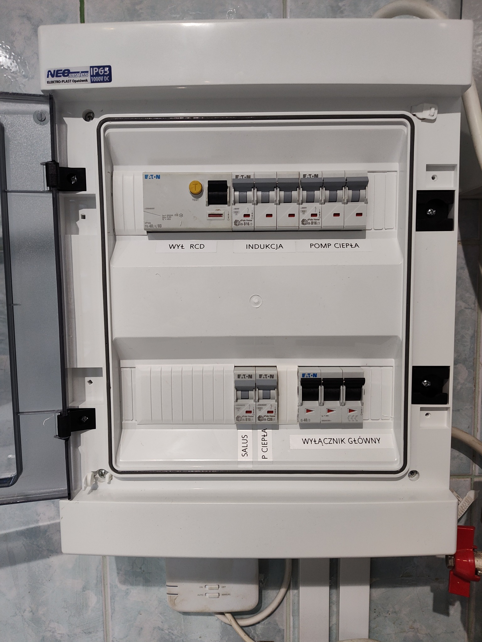 Modernizacja pod rozdzielnicy w budynku jednorodzinnym.