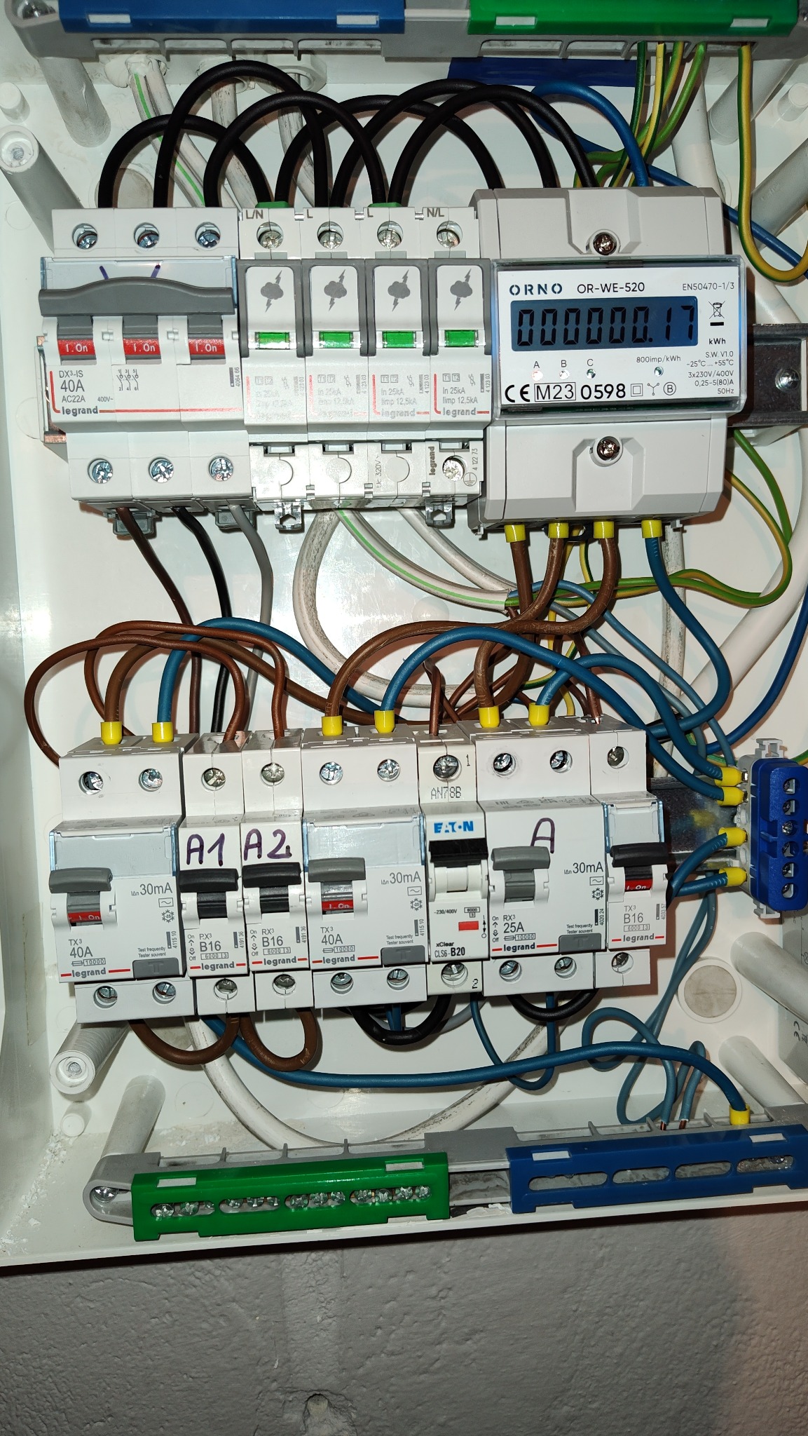 Modernizacja rozdzielnicy w kotłowni budynku jednorodzinnego.