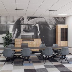 Refresh powierzchni biurowej w fabryce mebli biurowych tapicerowanych