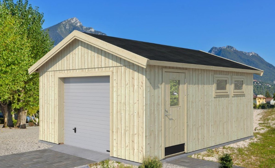 Drewniane wiaty garażowe
