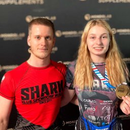 Anastasiia Holovko - złota medalista turnieju MMA Polska 8 w kat 52.kg junior
2023.