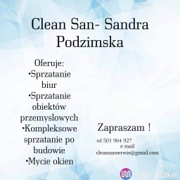 Cleansanserwis-Sandra Podzimska - Sprzątanie Po Budowie Bytom