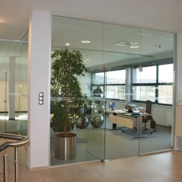 Ściana aluminiowa wewnętrzna - biuro