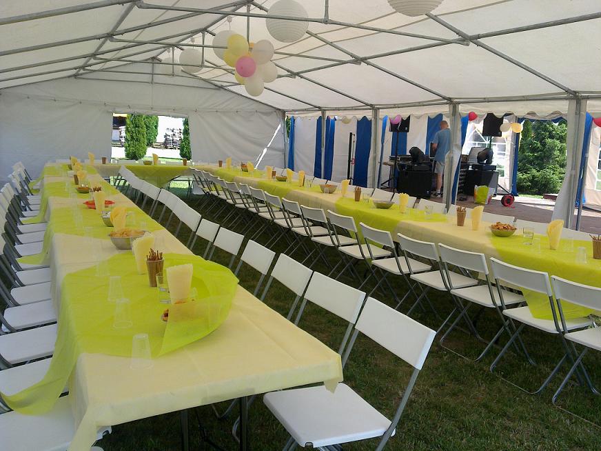 wynajem namiotów bankietowych, fontanna czekolady, stoliki koktajlowe...