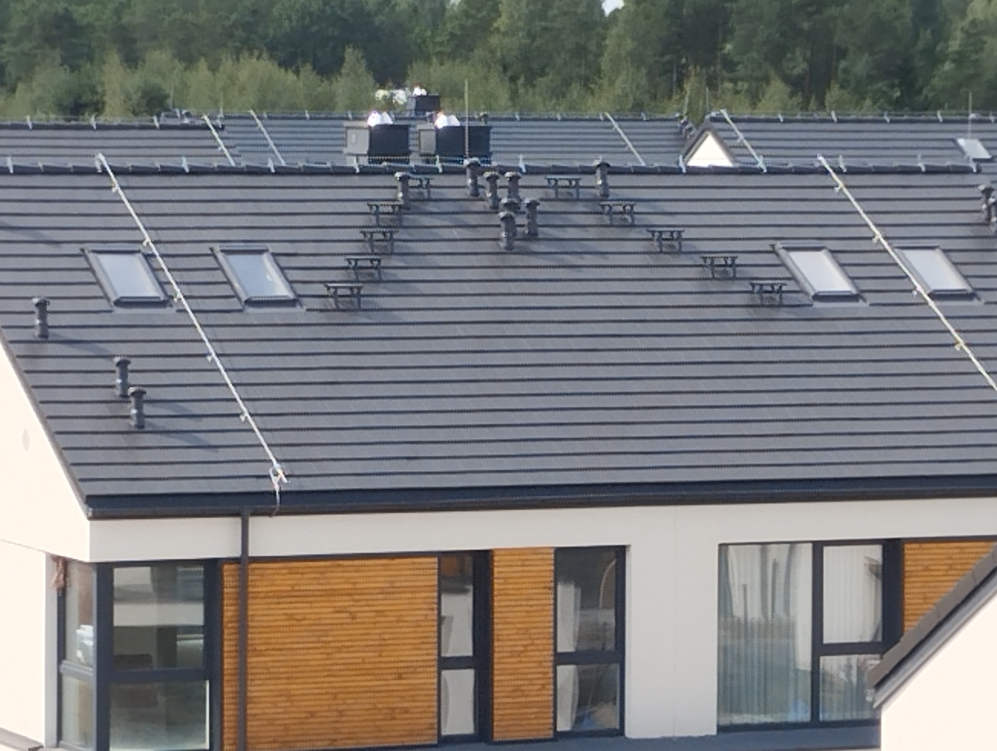 Domy w zabudowie bliźniaczej w Grabówce.