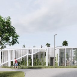 LOGOS Projekt - Budynek dydaktyczny przy siedzibie uczelni wyższej z ogólnodostępnym wejściem na dach zielony