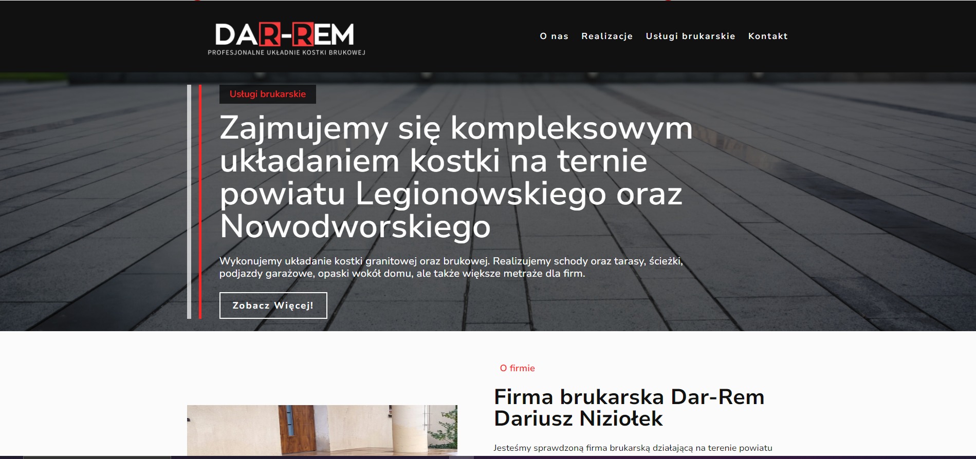 Realizacja strony internetowej dla firmy DAR-REM w tematyce budowalnej!