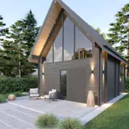 CM 209 - nowoczesna wersja górskiego domu letniskowego, dwa piętra i min. 70 m2 powierzchni.