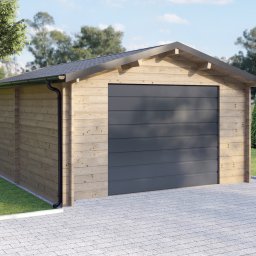 CM 301 - garaż z dachem dwuspadowym, dostępny w wersji z antresolą