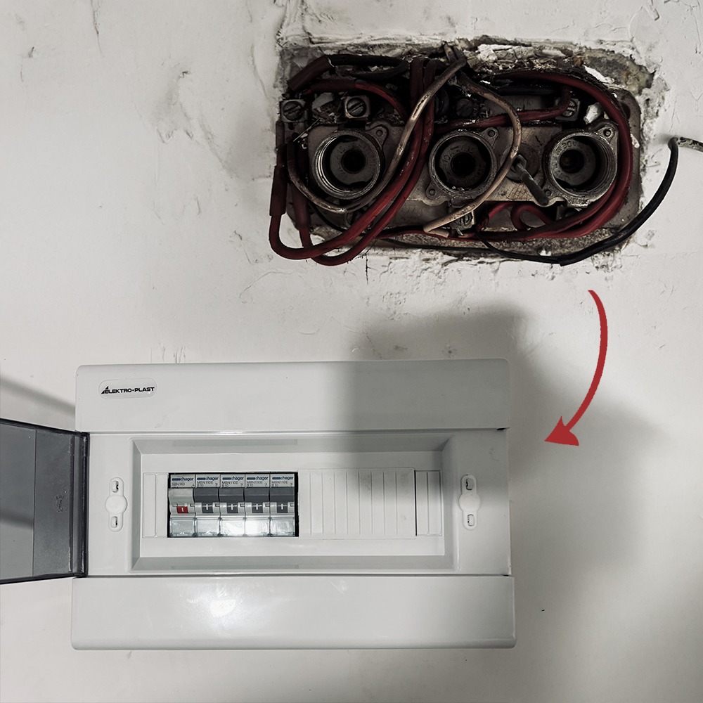 Wymiana starych bezpieczników porcelanowych na wyłączniki nadmiarowo prądowe