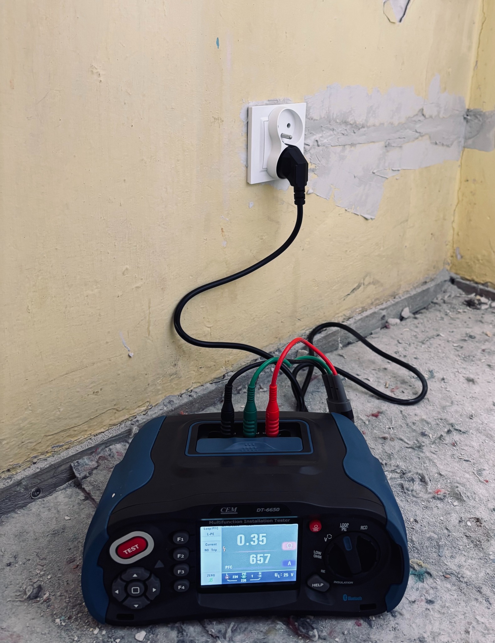 Pomiary elektryczne nowej instalacji