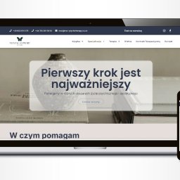 Projekt strony dla MSC Mental SUpport Centre - polski psycholog w UK