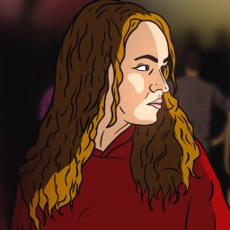 RED STUDIO KAROL GRABAREK - Klatka z teledysku dla zespołu Steria przedstawiającą główną bohaterkę - character design