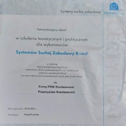 FRW STANISZEWSKI Sp. z.o.o - Rewelacyjny Montaż Płyt Gipsowych