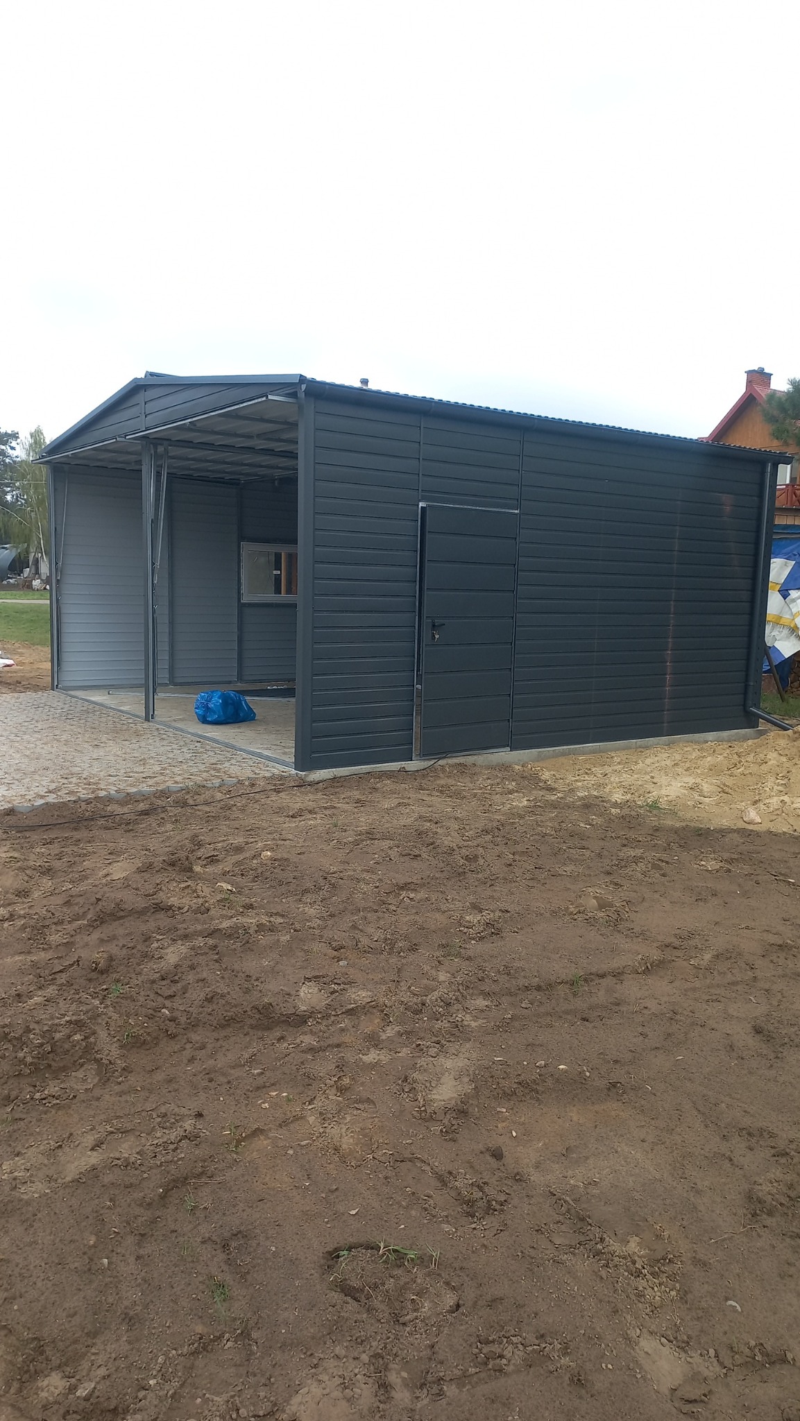 6x5.5m ściany 280cm w szczycie 320cm