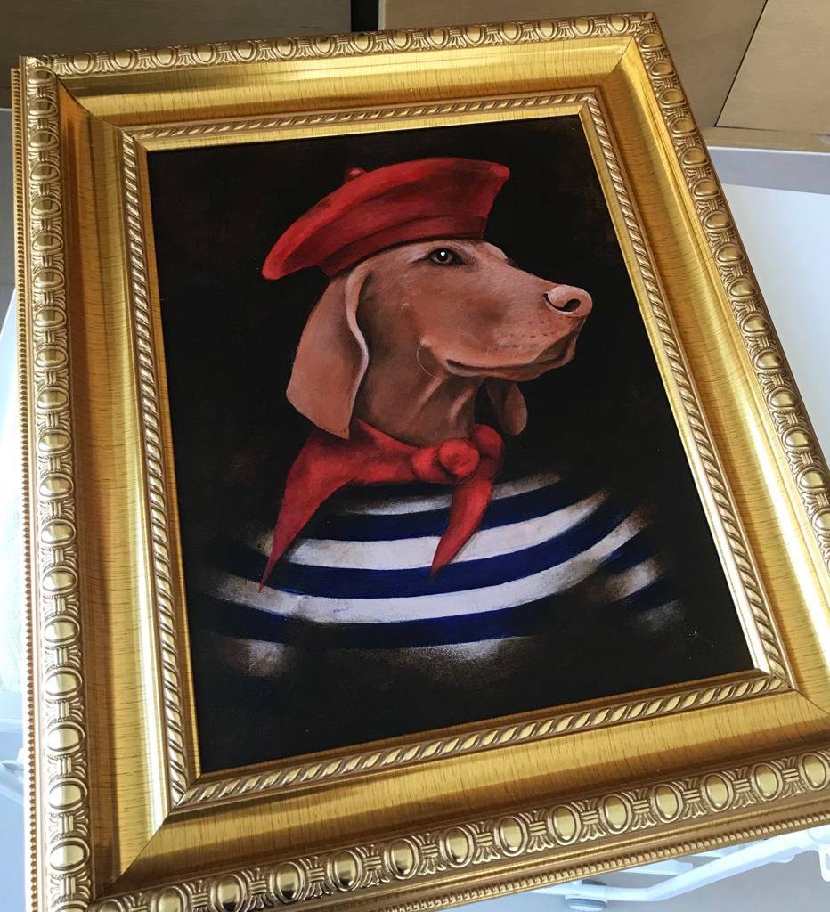 Portret pupila na zamowienie klientki. Holandia.