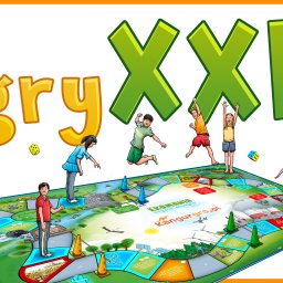 edukacyjne gry wielkiego formatu XXL do skakania, nauki i zabawy 
