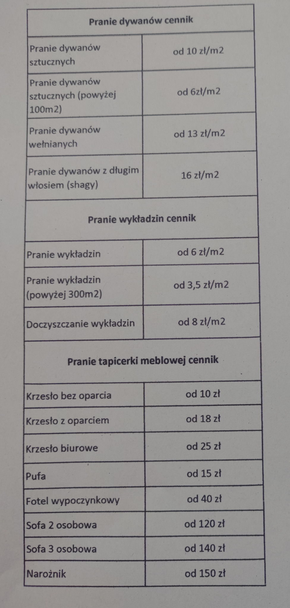 Pierzemy również dywany oraz tapicerki :)