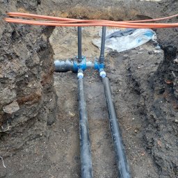 Przyłącze wod kan Chmielno 2