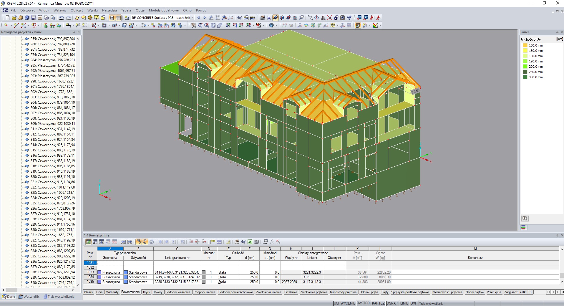 Projekt konstrukcji budynku usługowo-mieszkalnego w Miechowie