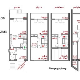 przykład planu mieszkania wielopoziomowego 