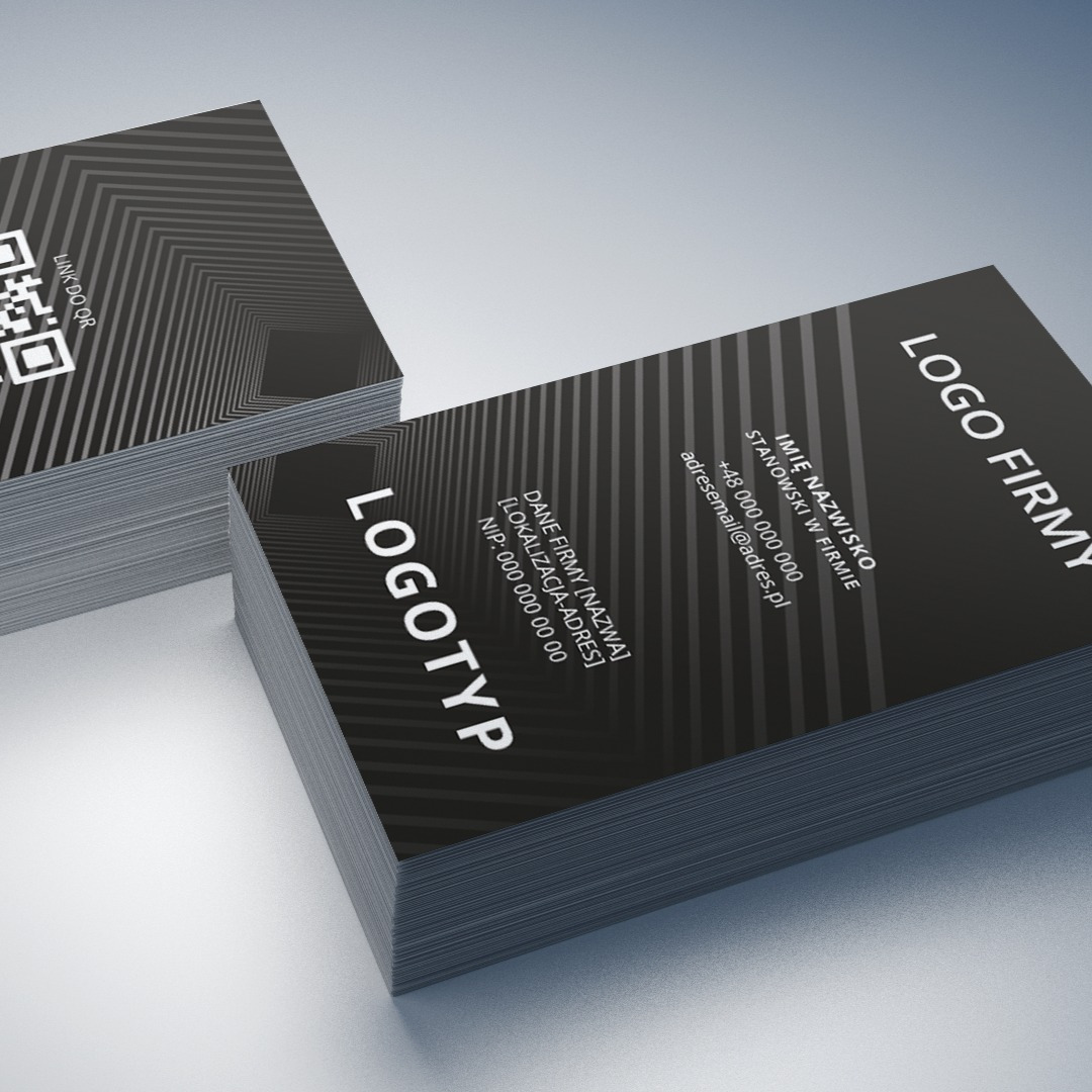 Projekt wizytówki w pionie 90x50 mm dla Salonu Łazienek [dane ukryte]