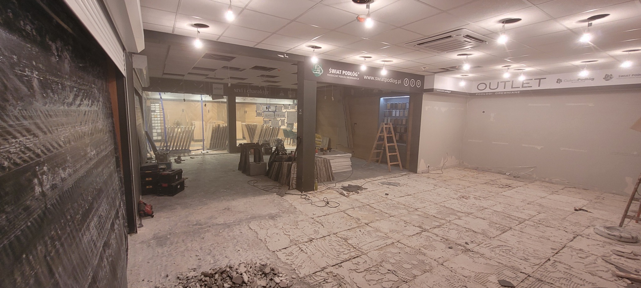 Remont sklepu Świat Podłóg Warszawa