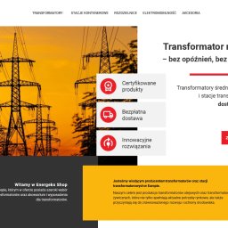 Realizacja sklepu internetowego dla firmy sprzedającej stacje transformatorowe i sprzęt z nimi powiązany