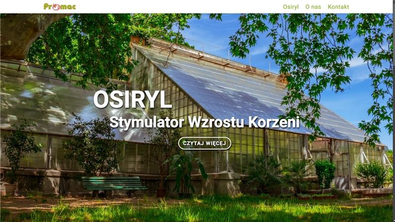 Realizacja strony ofertowej dla firmy sprzedającej środek stymulujący wzrost roślin