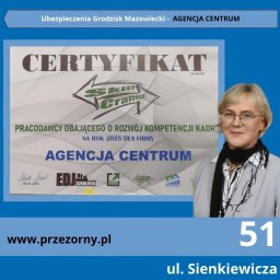 "Ubezpieczenia Grodzisk Mazowiecki" - W Agencji Centrum inwestujemy w szkolenia pracowników, ponieważ chcemy zapewnić Klientom obsługę na najwyższym poziomie. Praca agenta ubezpieczeniowego to nie tylko wystawianie polis. To też  aktualizacja wiedzy.