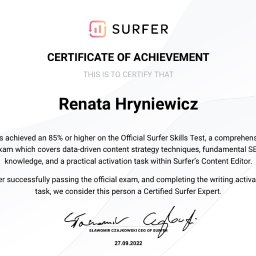 Certified Surfer Expert [SEO copywriting]