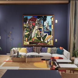 Praca dyplomowa na kierunku Projektowanie Wnętrz, pt: Domek letniskowy 