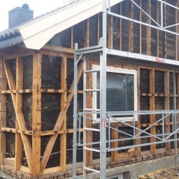 Nowa elewacja - drewno  