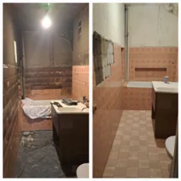 Łazienka po pożarze