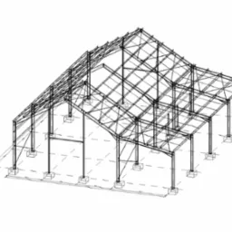 Projekt warsztatowy hali magazynowej