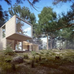 wizualziacja zewnętrza domu