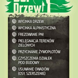 Firma BOR-DRZEW 
Wycinka drzew , podnośnik koszowy , frezowanie pni , wycinka drzew alpinistyczna , pielęgnacja terenów zielonych .
