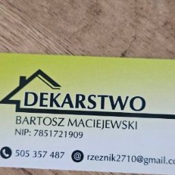 Dekarstwo Bartosz Maciejewski - Usługi Ciesielskie Dolsk