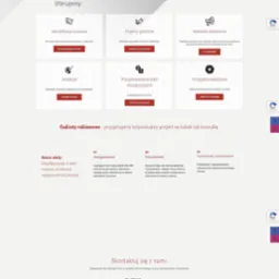 Strona internetowa firmy oferującej identyfikację wizualną, projekty graficzne, materiały reklamowe, ilustracje, przygotowywanie ofert obcojęzycznych, fotografię reklamową i gadżety reklamowe.