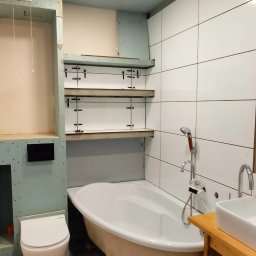 Obecnie wykonywana łazienka