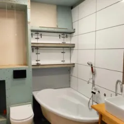 Obecnie wykonywana łazienka