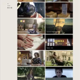 Portfolio Katarzyny Pajzderskiej prezentujące różnorodne projekty, w tym ujęcie z minimalistycznej strony internetowej, reklamy, filmów i teledysków.