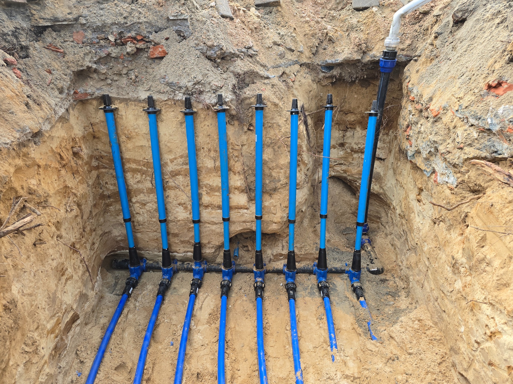 Zestaw zaworów odcinających.