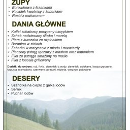 Lauramaria - Menu przykład
