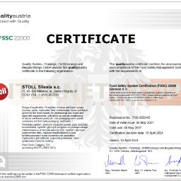 Certyfikat FSSC 22000