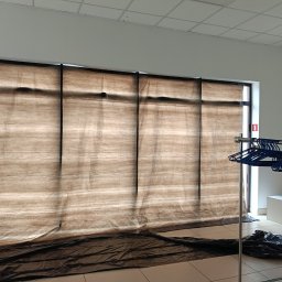 Zabezpieczone witrynki po umyciu .