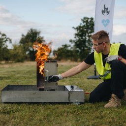 Safety Rescue - Pożar skrzynki energetycznej.
