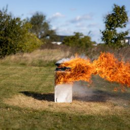 Safety Rescue - Zapłon oleju spożywczego.