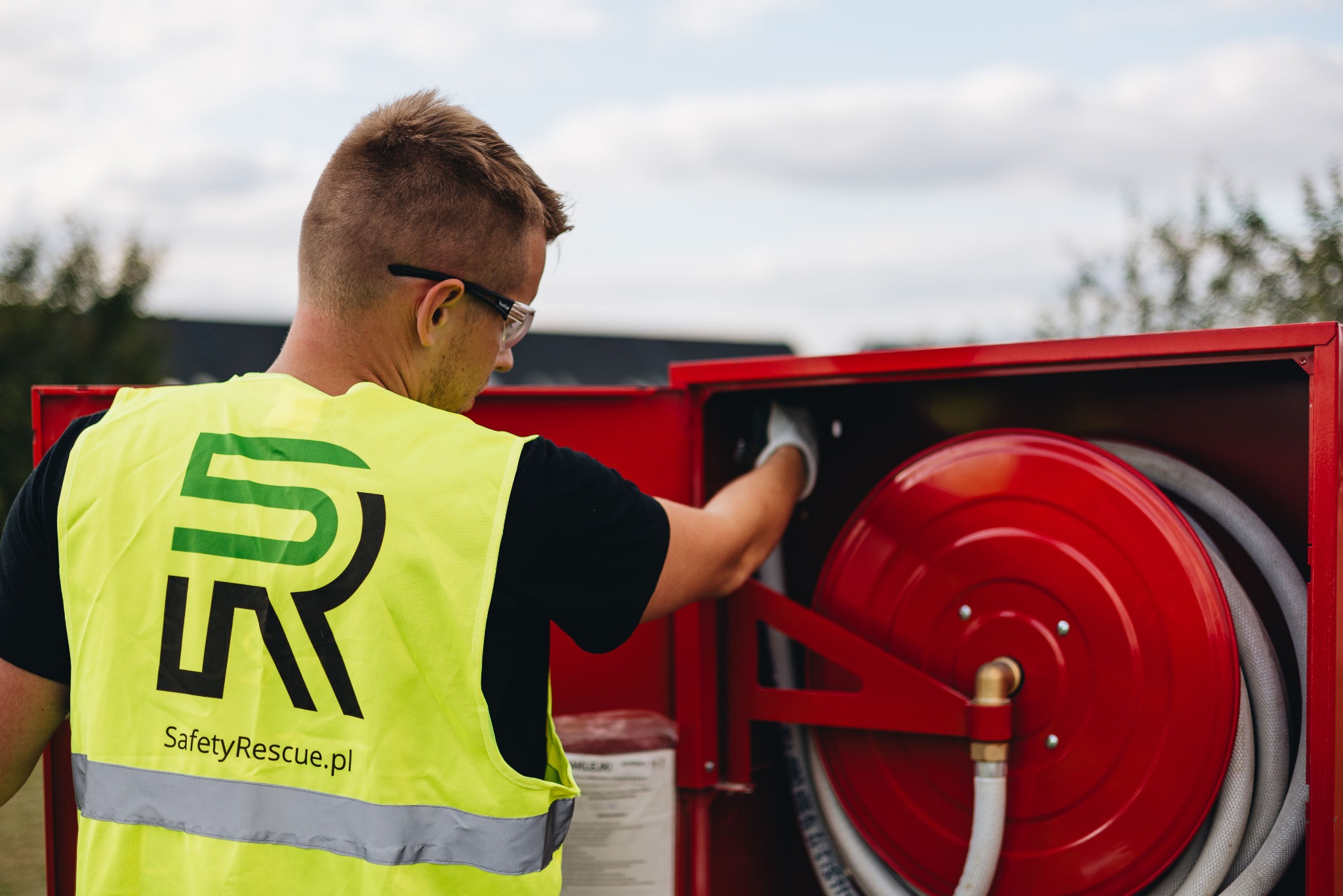 Użycie hydrantu wewnętrznego.