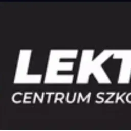 Logo Lektor Centrum Szkoleniowe z żółtym symbolem litery L na czarnym tle.